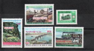 Burma 261-265 MNH