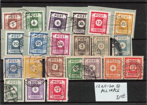 GERMANY DDR  15N2-20  ALL TYPES  USED