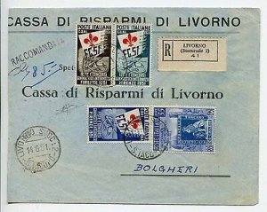 Gymnastics complete set on cover Racc. from Livorno to Bolgheri