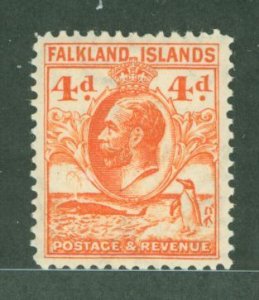 Falkland Islands #58 Unused Single (King)