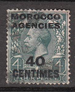 Great Britain - Morocco - 1935 KGV 40c on 4 1/2p Sc#76 (9265)