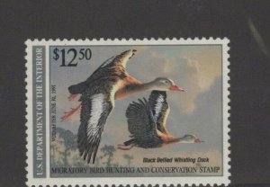 RW57B Federal Duck Stamp Error With Weiss Cert.  #02 RW57Bc