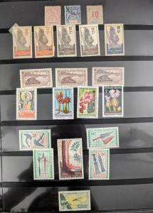 EDW1949SELL : FRENCH COLONIES Old Time Mint & Used collection. Nicely displayed.
