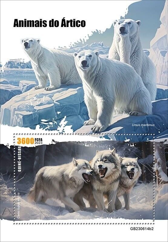 GUINEA BISSAU 2023 ARCTIC ANIMALS S/SHEET SET  MINT NEVER HINGED