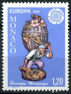 Monaco Sc#1024 MNH, 1.20f ultra & multi, Europa (C.E.P.T.) 1976 - Handicrafts...