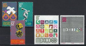 MEXICO #C340-46 MINT, VF, NH