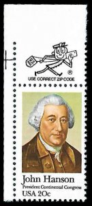 PCBstamps   US #1941 20c John Hanson, MNH, (13)