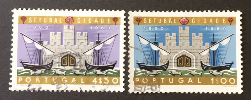 Portugal 1961 #873-4, Used,  CV $5.25