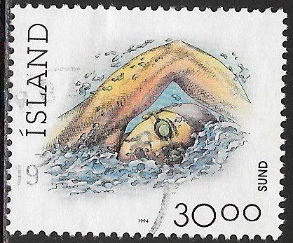 Iceland 711A Used - Sports - Swimming