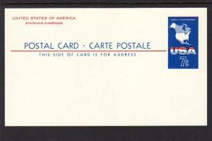 US UX49 Map Postal Card Unused 