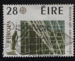 Ireland 1987 used Sc 689 28p Borda da Mona headquarters, Dublin - Modern Art ...