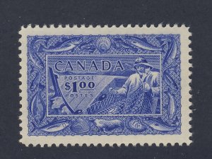 Canada Stamp; #302-$1.00 Fisheries MH VF  Guide Value = $60.00