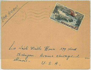 29217 - CAMERA - POSTAL HISTORY - AIRMAIL LETTER to USA 1954 - BIRDS-