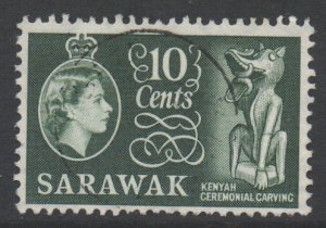 Sarawak Scott 202 - SG193, 1955 Elizabeth II 10c used