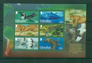 Gibraltar #1410a  (2013 Endangered Species sheet) VFMNH CV $8.00