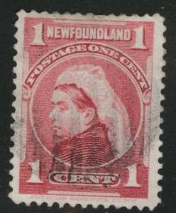 NEWFOUNDLAND Scott 79 used 1898 Queen Victoria stamp