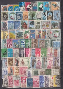 J43977 JL Stamps vintage italy used lot all different commens see details