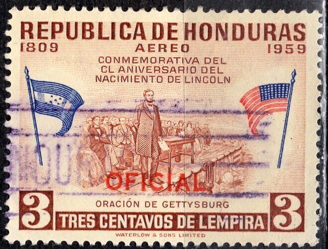 Honduras; 1959: Sc. # CO100:  Used Single Stamp