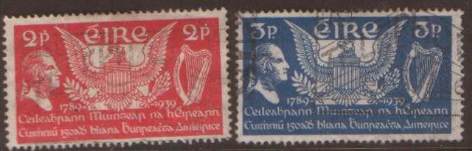 Ireland  SG109/110 used