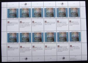 UN Geneva #193 MNH Inscription Sheet of 12 + 12 Labels L10 