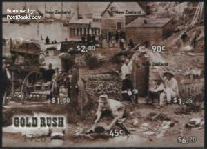 New Zealand 2006, Mining 5v m/s imperforated (limited), MNH