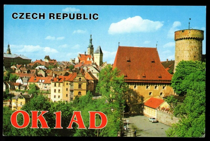 QSL QSO RADIO CARD OK1AD, Laco Polak,Czech Republic, (Q3056)