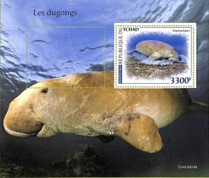 A8761 - TCHAD - ERROR MISPERF Stamp Sheet - 2021  Marine Life MANATEE