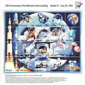 Palau MNH Scott # 337 S/S  Apollo 11 Value $ 12.00 US $$