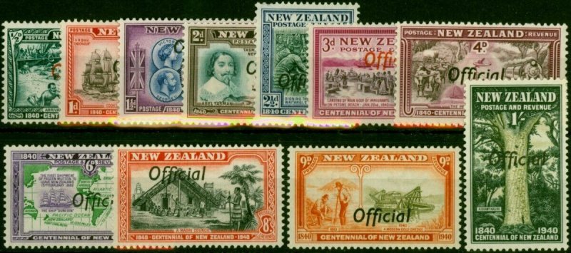 New Zealand 1940 Set of 11 SG0141-0151 Fine LMM (2)
