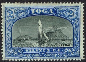 TONGA 1897 HARBOUR VIEW 2/- WMK SIDEWAYS