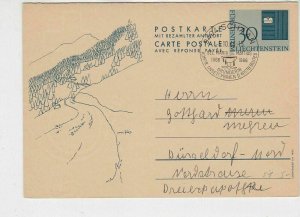 Liechtenstein 1966 Schaan Overflowing Goblet Slogan Cancel Stamp  Card  30043