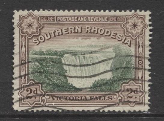 Southern Rhodesia- Scott 31 - Victoria Falls  -1932 - FU - Single 2d Stamp