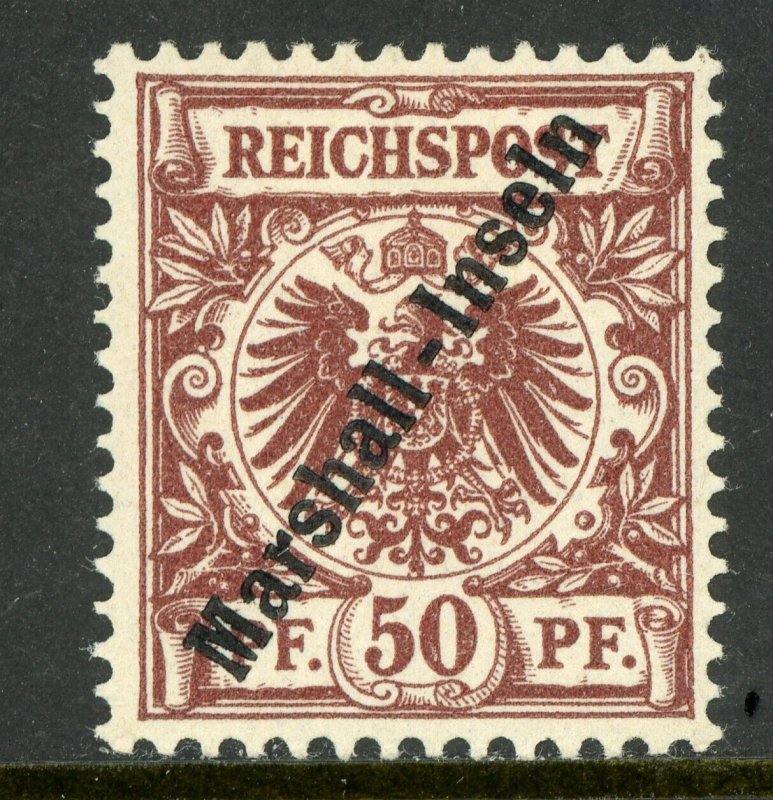 Marshall Islands 1899 Germany 50 pfg Brown Sc #12 Mint E601
