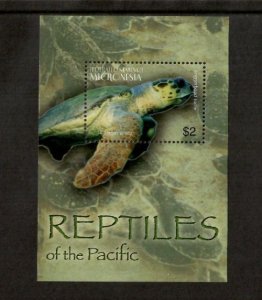 Micronesia 2005 - Turtles Amphibians - Souvenir Stamp Sheet - Scott #624 - MNH