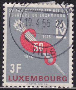 Luxembourg 435 Workers Federation 1966