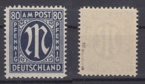 Germany 1945 Sc#3N19 Mi#34 aB mnh signed BPP (AB1154)