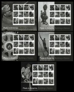 ​USA #4801m Made In America Complete Collection of 5 Imperf Sheets MNH
