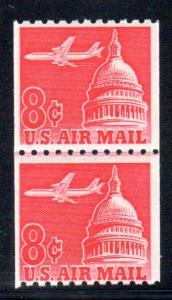 USA #C65a Joint Line Pair, MNH