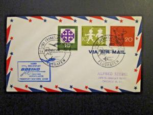 Germany 1960 Frankfurt - New York Flight Cover - Z4631