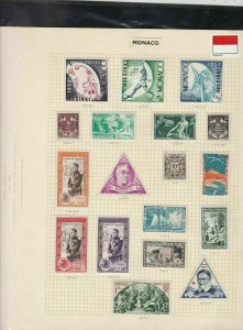 monaco stamps page ref 17337