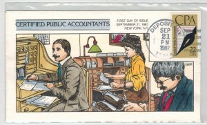 1987 COLLINS HANDPAINTED 2361 C.P.A. CERTIFIED PUBLIC ACCOUNTANT & DEPOSIT NY