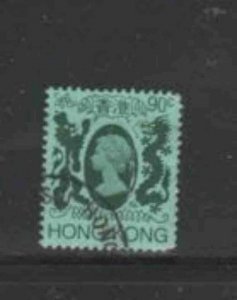 HONG KONG #396 1982 40c QEII F-VF USED b