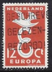 NETHERLANDS #375, USED - 1958 - NETHER180DTS14