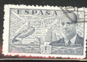 SPAIN Scott C115 Used airmail perf 10
