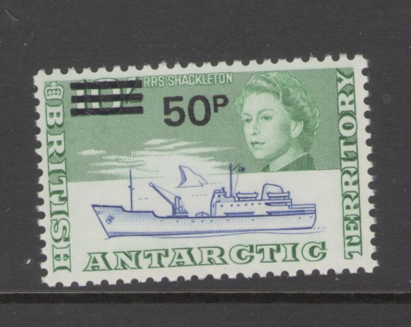 British Antarctic Territory 1971 Surcharge Scott # 38 MNH