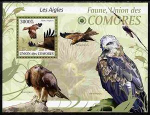 COMORO IS - 2009 - Eagles - Perf Souv Sheet - MNH