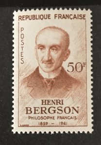 France 1959 #934, Henri Bergson, MNH.