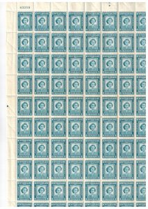 Newfoundland 269 MNH FULL SHEET of 100  XF