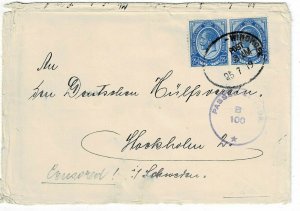 South West Africa Windhoek (altered railway) cancel on cover to SWEDEN, censored