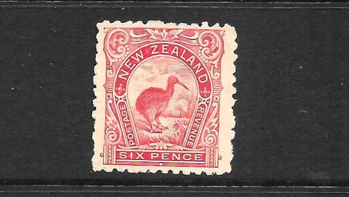 NEW ZEALAND 1898-06  6d  PICTORIAL  MH   P11   SG 265   CP E14c